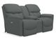 La-Z-Boy® Kipling Grey Power Reclining Loveseat with Console-1