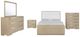 Coaster® Ladera 5-Piece Cream/Light Elm Queen Bedroom Set-0