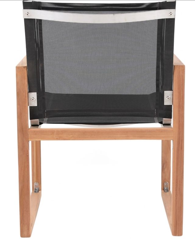Meridian Furniture Tulum Black Fabric Outdoor Dining Arm Chair-3