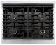 ZLINE Paramount Autograph Edition 30" Satin Stainless Steel Gas Cooktop with Polished Gold Accents-2