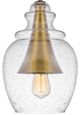 Cal® Lighting & Accessories Girona Antique Brass/Glass Pendant-3