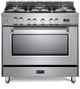 Verona® Prestige Series 36" Stainless Steel Free Standing Dual Fuel Range-0