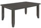 Coaster® Dalila 6-Piece Dark Gray Rectangular Dining Table Set-1
