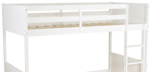 Powell® Dalton White Low Profile Twin Bunk Bed-1