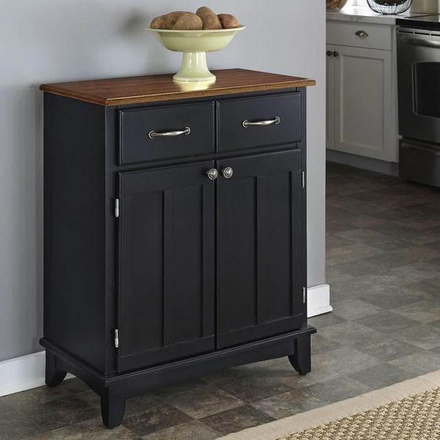 homestyles® Buffet Of Buffets Black/Cottage Oak Server-1