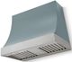 La Cornue CornuFé Marquee 36" Ocean Range Hood with Satin Chrome Trim-0