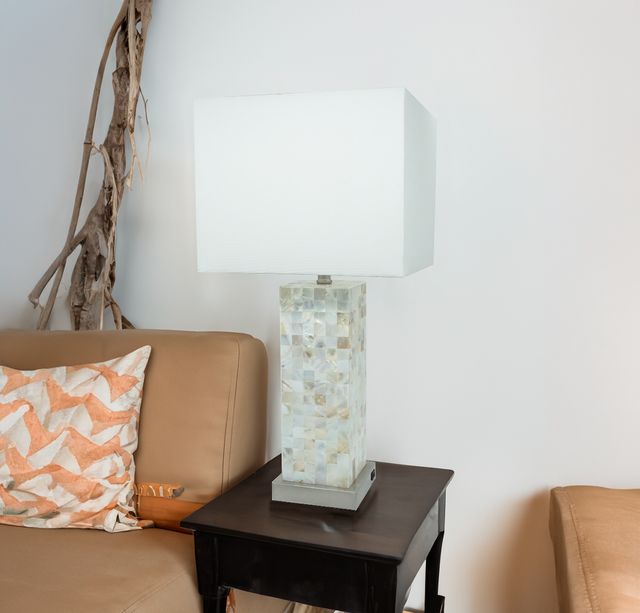 Crown Mark White Table Lamp-1