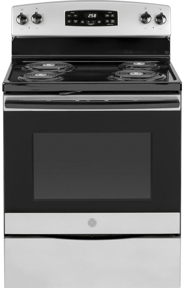 GE® 30" Stainless Steel Free Standing Electric Range-0