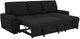 Coaster® Demko 2-Piece Black Right-Arm Facing Sleeper Sectional Sofa with Speaker and Storage Chaise-4