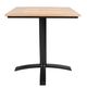 CabanaCoast® Customizable Jasper SOL Teak™ 24" Outdoor Square Dining Table-1