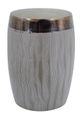 A & B Home Cohen Two-Tone Ceramic Garden Stool-0