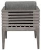 Armen Living Vivid Light Gray Olefin/Wooden Outdoor Dining Chair-4