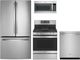 GE® 4 Piece Fingerprint Resistant Stainless Steel Kitchen Package-0
