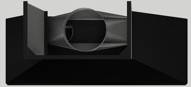Vent-A-Hood® 66" Black Wall Hood-2