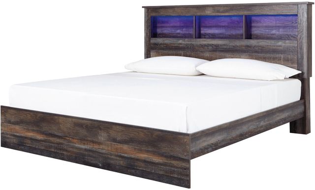 Signature Design by Ashley® Drystan 4-Piece Multi King Panel Bookcase Storage Bed Set-1
