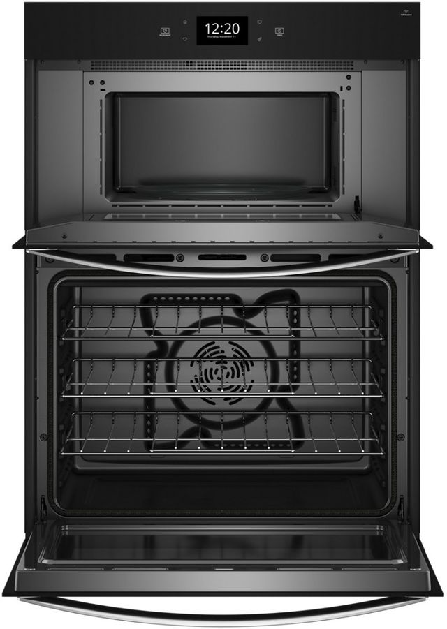 Whirlpool® 27" Fingerprint Resistant Stainless Steel Oven/Micro Combo Electric Wall Oven-1