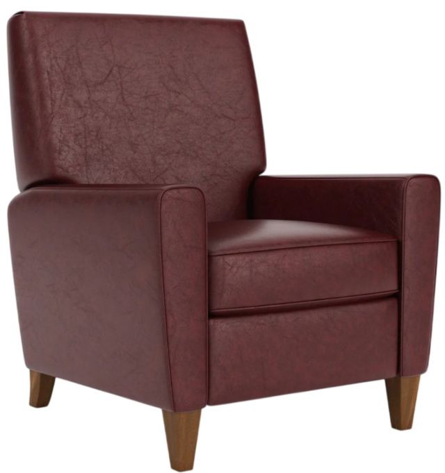 Flexsteel® Customizable Digby Leather Manual High-Leg Recliner-2