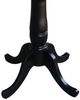 John Thomas Furniture® Dining Essentials Black Round Dining Table with Black Traditional Pedestal Extensions-2