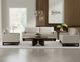 International Furniture Direct Blackburn Beige/Black Sofa-1