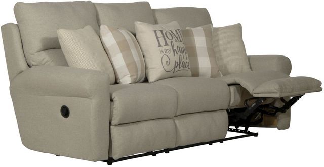 Catnapper® Westport Cement Lay Flat Reclining Sofa-1