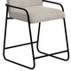 International Furniture Direct Seating Blacksmithing Matte Black/Ivory 49" Barstool-5