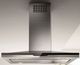 Elica Techne Plus Series Stoney Island 42" Stainless Steel with Black Glass Island Range Hood-0