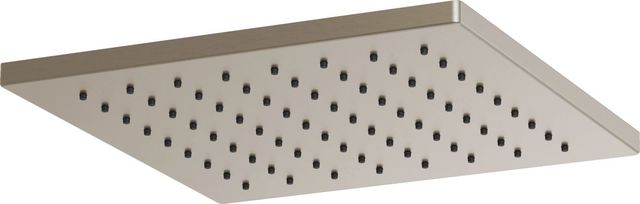 Brizo Essential™ Brilliance® Brushed Nickel Linear Square Single-Function Raincan Shower Head-0
