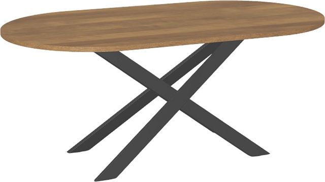 Amisco Customizable Ascencio 72" Racetrack Dining Table with 1" Birch Veneer Top-0