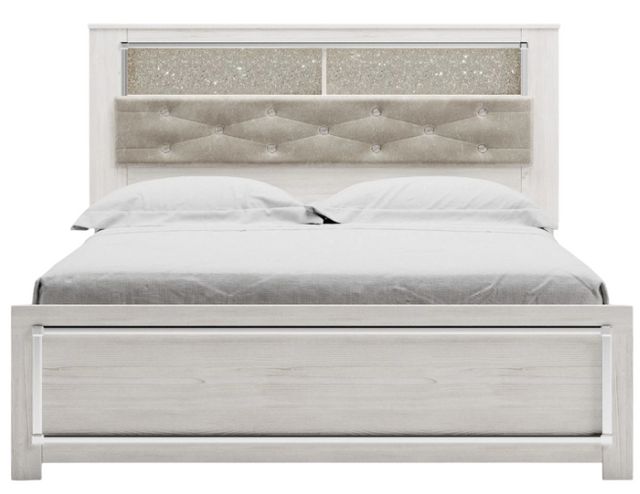 Signature Design by Ashley® Altyra White 66" Queen Panel Bookcase Bed-2
