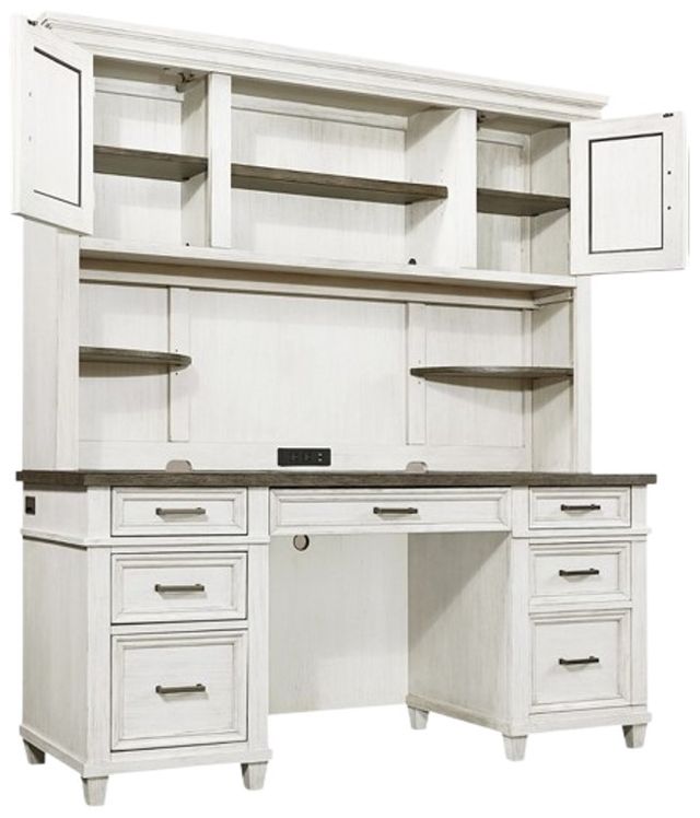 aspenhome® Caraway Aged Ivory Credenza Desk-1