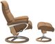 Stressless® by Ekornes® Customizable Sunrise Medium Manual Recliner and Ottoman with Signature Base-2