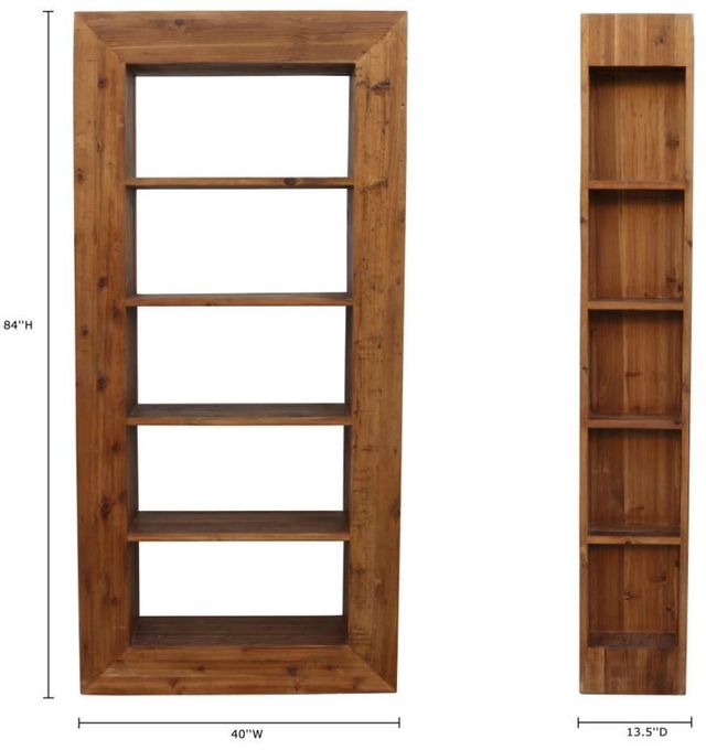 Nest Home Collections Haven Heirloom Natural Bookcase -2