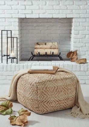 Signature Design by Ashley® Madan Ivory/Natural Pouf-3