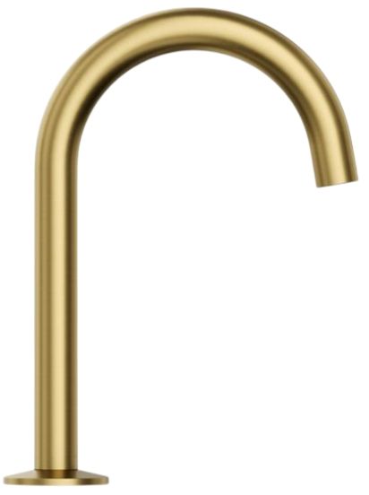KOHLER® Components® Vibrant Brushed Moderne Brass 1.2 GPM Bathroom Sink Faucet Spout with Tube Design-3