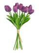 A & B Home Purple Faux Tulip 9-Stem Bundle-0