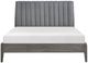 Homelegance® Dade Gray Eastern King Upholstered Panel Bed-2