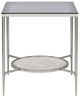 ACME Furniture Adelrik Glass End Table with Chrome Base-1