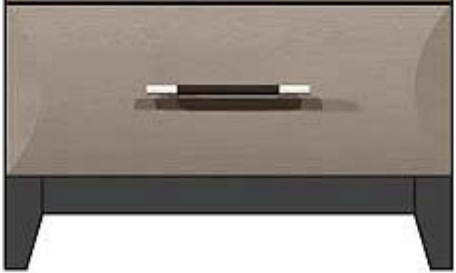 Country View Woodworking Customizable American Modern 2-Drawer Wood Legs Nightstand-1