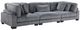 Mazin Furniture Traverse Gray Sofa-0