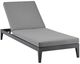 Armen Living Menorca Gray Aluminum/Fabric Outdoor Chaise Lounge-0