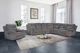 New Classic® Home Furnishings Teddy 3-Piece Gray L-Shape Power Reclining Sectional-1
