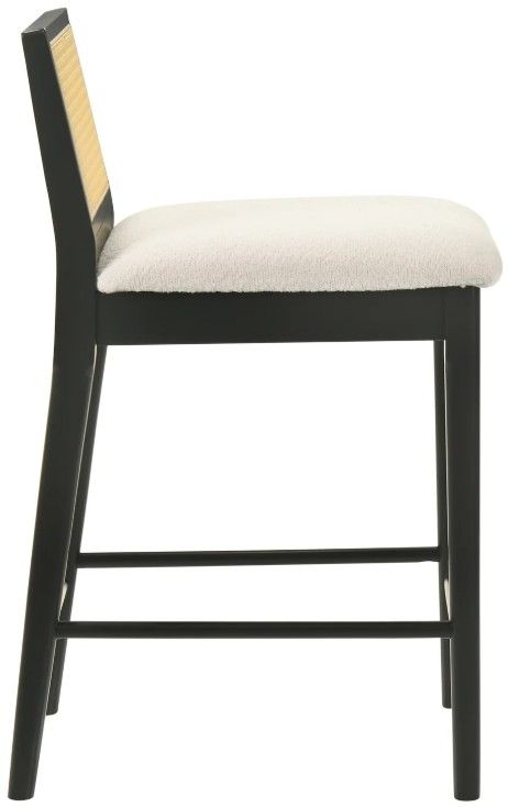 Armen Living Tobias Black/White Counter Stool-3