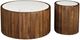 Coast2Coast Home™ Katina White Cocktail Table with Brown Base-4