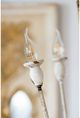 A & B Home Distressed White Bold Multi-Light Hanging Chandelier-5