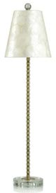 Stylecraft Capiz Aged Brass/Stainless Steel Slim Buffet Lamp-0