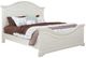American Woodcrafters 7810 Stonebrook 4-Piece Distressed Antique White Queen Bedroom Set-3