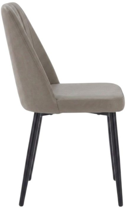 Cramco Judy Matte Black/Mocha Dining Side Chair-3