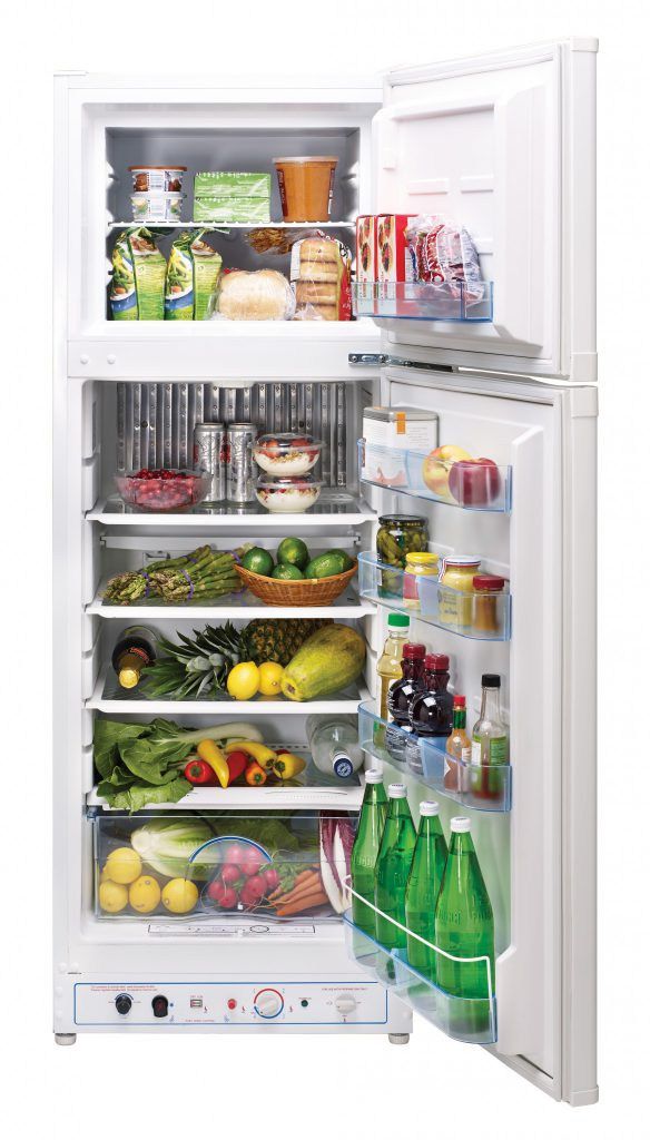 Unique® Appliances 8.0 Cu. Ft. White Counter Depth Freestanding Liquid Propane Top Freezer Refrigerator-2