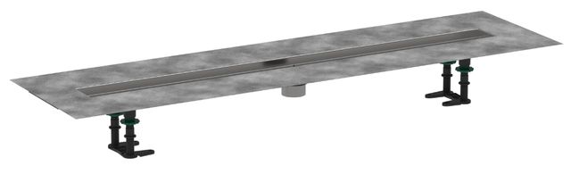 Hansgrohe RainDrain Brushed Stainless Steel 2" Outlet 39 3/8"-0