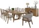 Parker House® Escape 10-Piece Glazed Natural Oak Mirage Mist Dining Set with Server-0